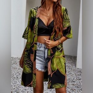 Tropical Print Kimono 🌴